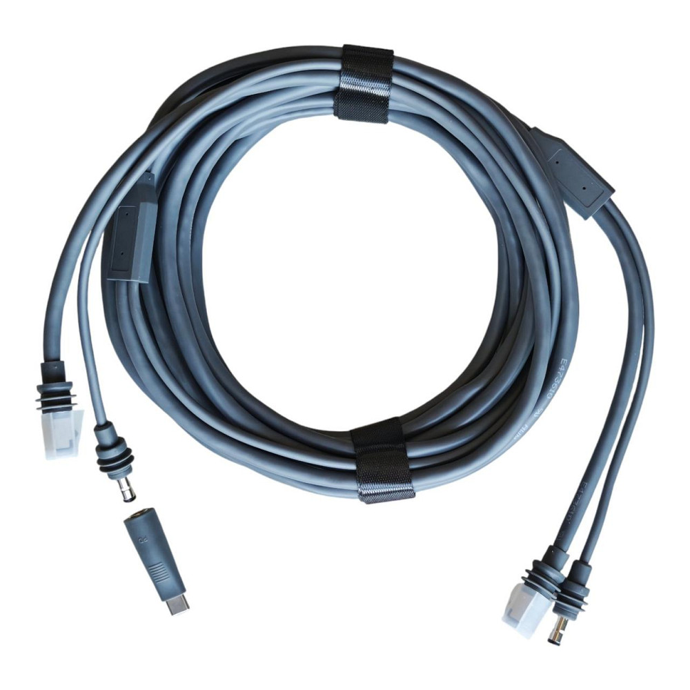 Кабель Hugener 2 в 1 Starlink Mini для заряджання DC/USB-C + Ethernet-кабель 5 м Київ - фото 1