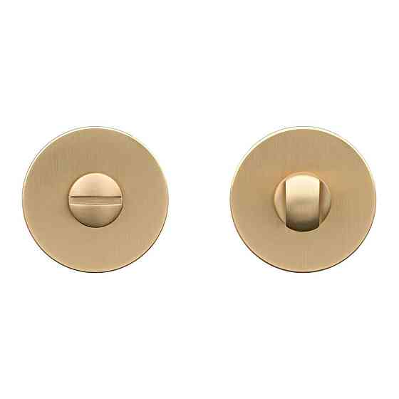 Сантехнічний фіксатор Gavrohe Z33-WC GoldSB  (накладка на двері санвузла з поворотником) Сатинове золото Київ