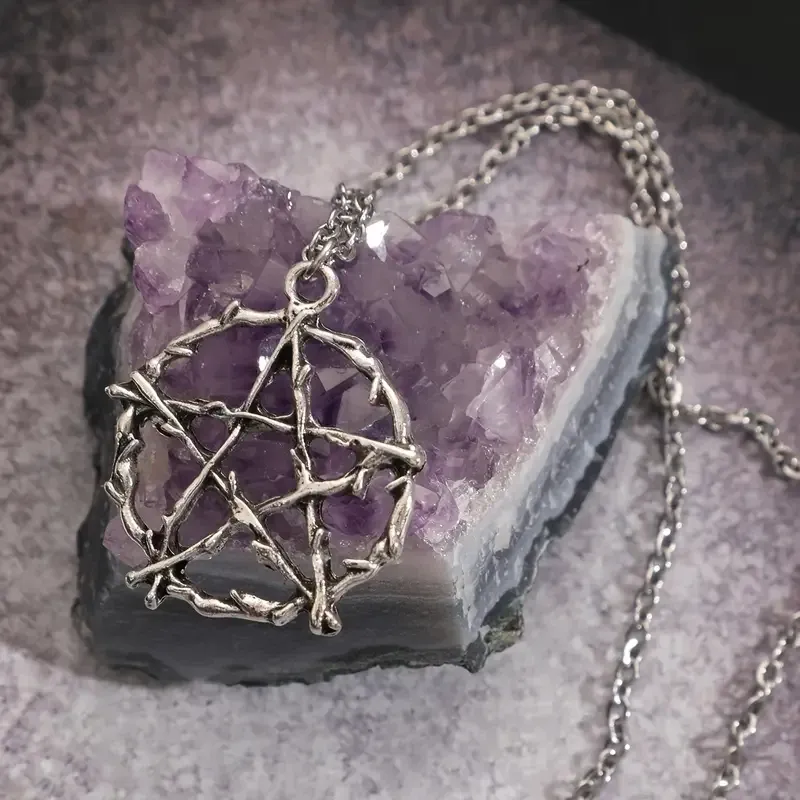 Підвіска Пентаграма набір 5 шт – сріблясті кулони Київ - фото 5