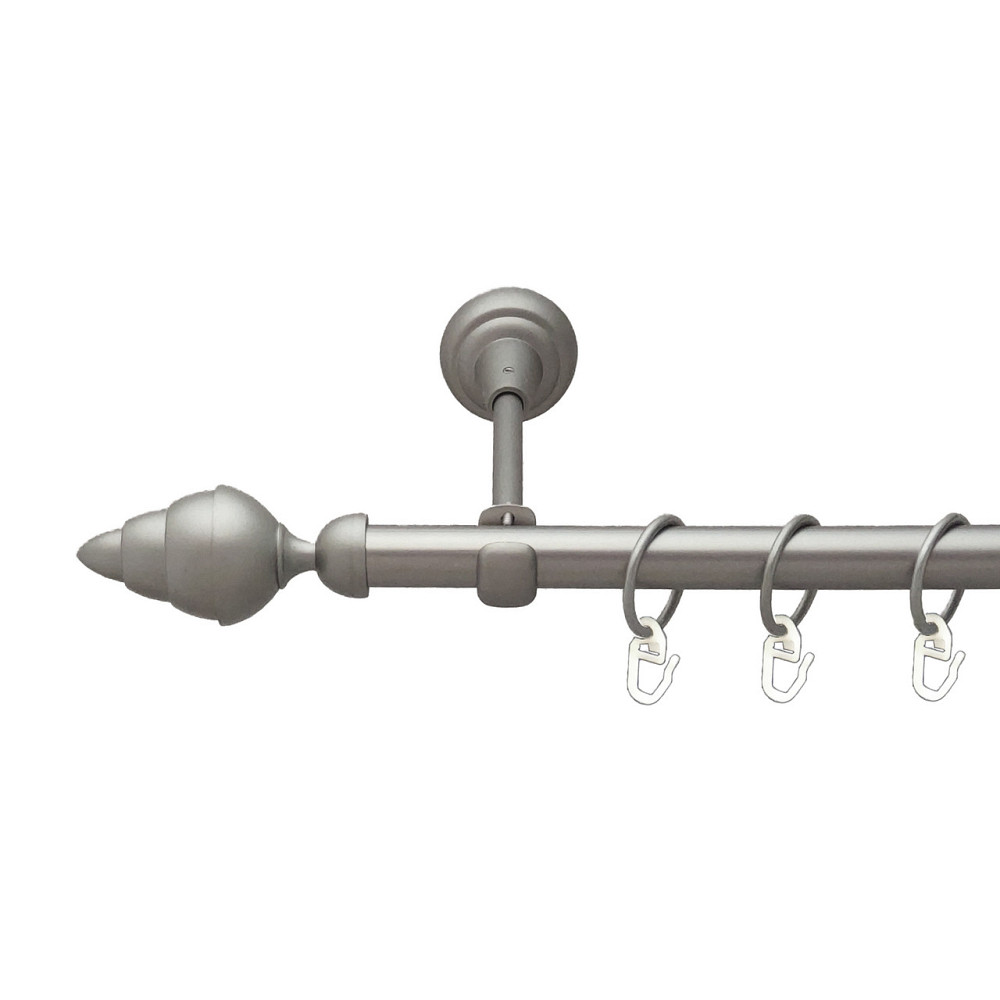 Карниз Orvit Треві металевий однорядний відкритий Сатин 19 мм 160 см (6306974) Львів - фото 1