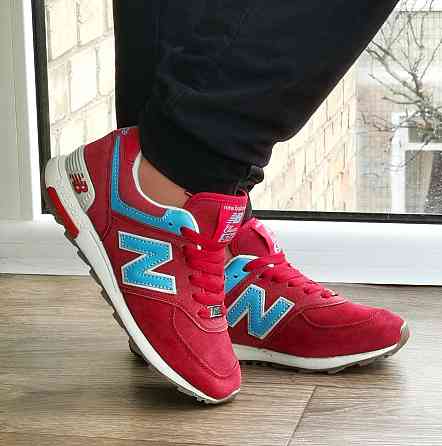 Красные Кроссовки New Balance 574 Женские Мужские Замшевые Бордовые Нью Баланс (размеры: 36,37,38,39,40) Днепр
