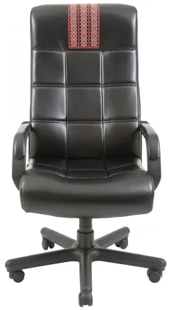 Офисное Кресло Руководителя Richman Virginia Titan Gloss Black (Без Принта) Пластик Рич М2 AnyFix Черный Днепр