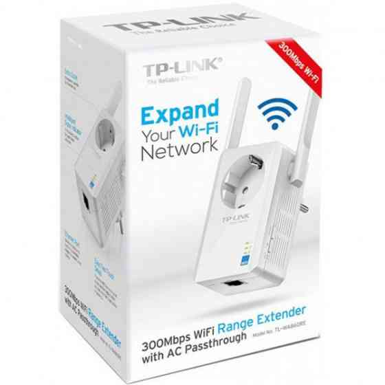Повторювач Wi-Fi сигналу TP-Link TL-WA860RE N300 1хFE LAN ext. ant x2 розетка (TL-WA860RE) Київ