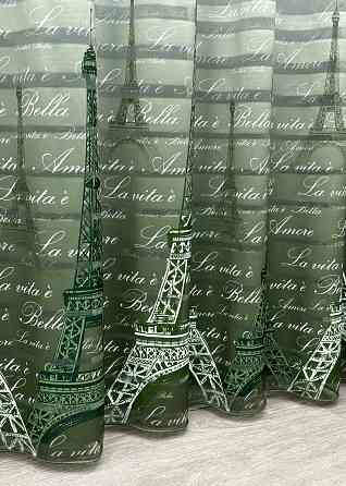 Тюль с принтом 