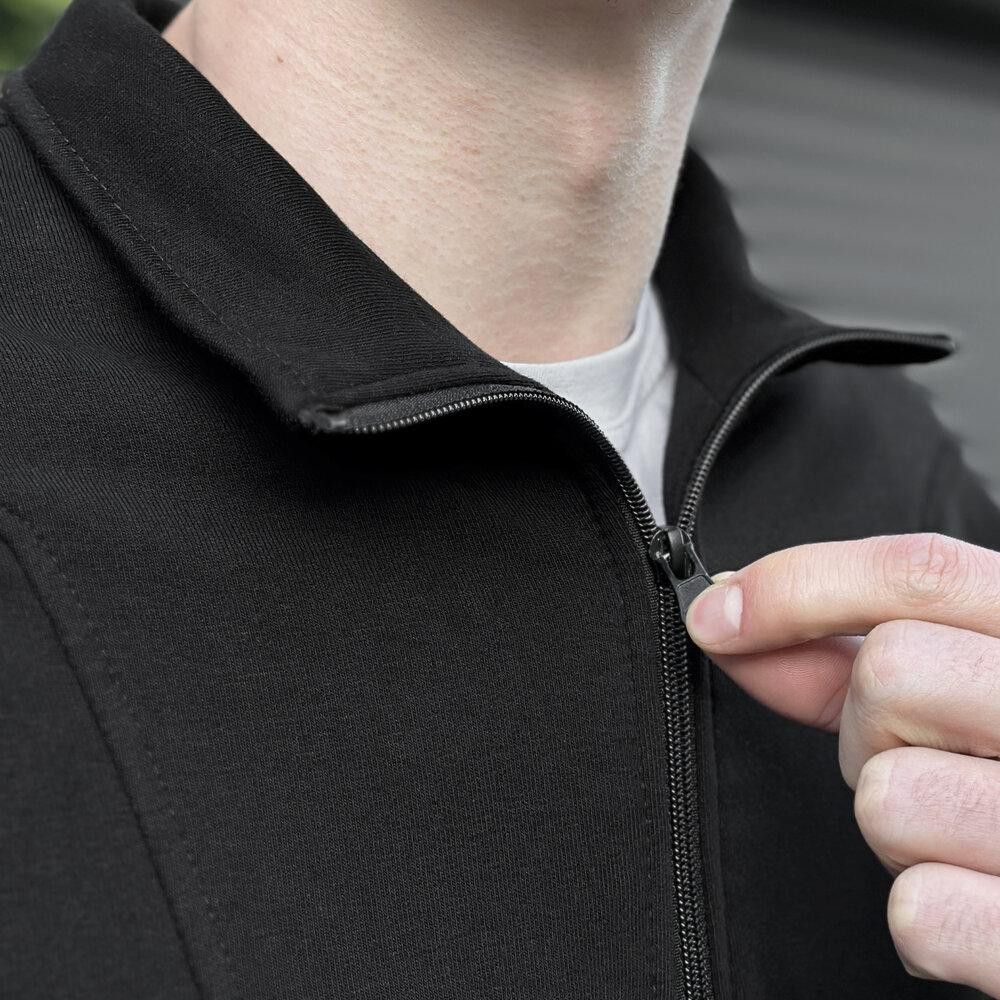 Спортивний демісезонний костюм чоловічий чорний. Комплект штани та кофта Pobedov Grand Київ - фото 1