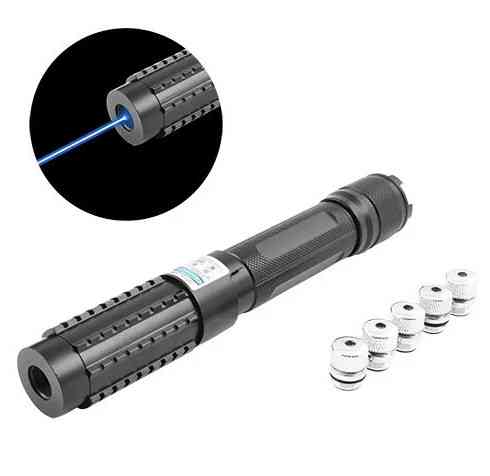 Лазерна указка YX-B015 Laser (5 насадок) Синій промінь Київ