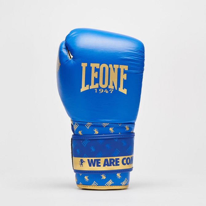 Боксерські рукавиці Leone GN220 DNA Blue 12 унцій (бинти 4 м. в комплекті) Кам'янське - фото 4