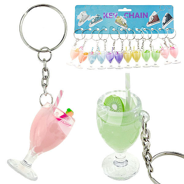 Брелок для ключей Коктейль с фруктами 12 шт Киев - изображение 1