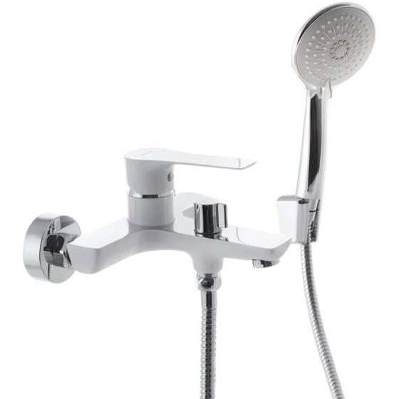 Змішувач для ванни з коротким виливом Mixxus Premium Eva 009 Euro Білий   ( MI5811 ) 22708 Харків