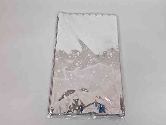 Пакет із малюнком для пакування подарунків (30*50) No02 (фольгований) "Сніжинка" (100 шт.) Харків