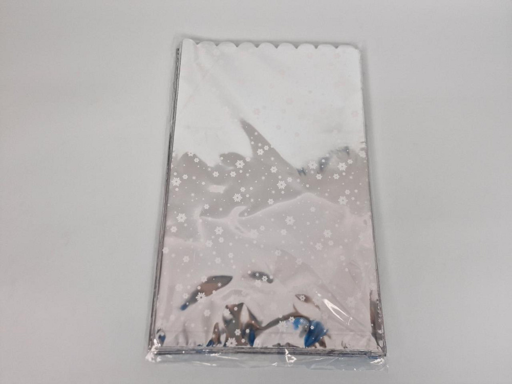 Пакет с рисунком для упаковки подарков   (30*50) №02 (фольгированый) 