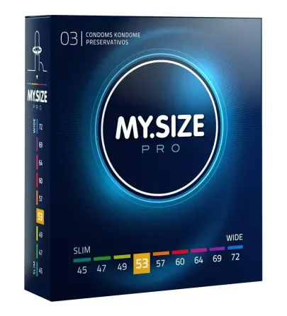 Презервативы MY.SIZE (53 мм) 3 шт Sex Aura Киев