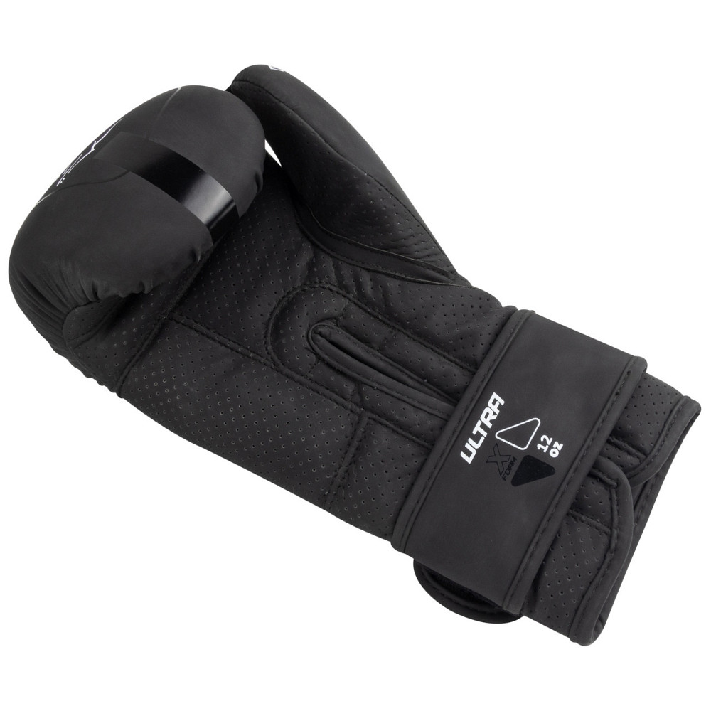 Боксерські рукавиці PowerPlay 3024 Ultra Mat Чорно-Білі 16 унцій Київ - фото 6