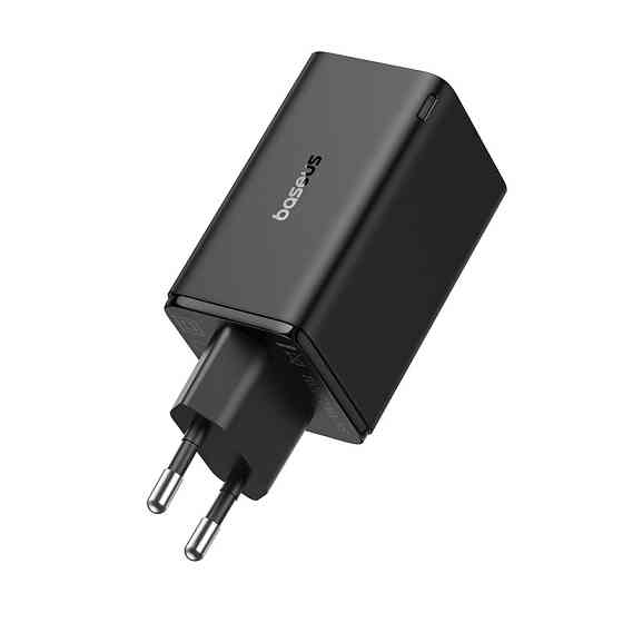 Мережевий зарядний пристрій з кабелем Baseus GaN6 Pro Fast Charger 2C+2U 65W  EU Cluster Black((With Type-C to Type-C 100W(20V/5A) Київ