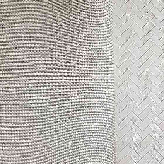 Шпалери метрові вінілові на флізелін Marburg Botanica однотонні структурні рогожка в точку молочні Київ