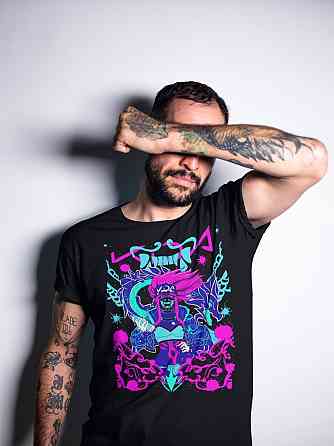 Футболка для хлопчика з аніме принтом Акалі Гамінг Леагуе Легендс оверсайз (зріст від 165 до 180) Чорний AnimeJ0161m Дніпро