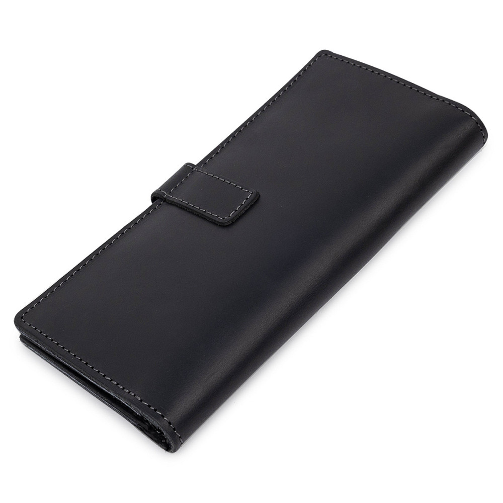 Стильное матовое мужское портмоне GRANDE PELLE 11560 Черный Киев - изображение 2