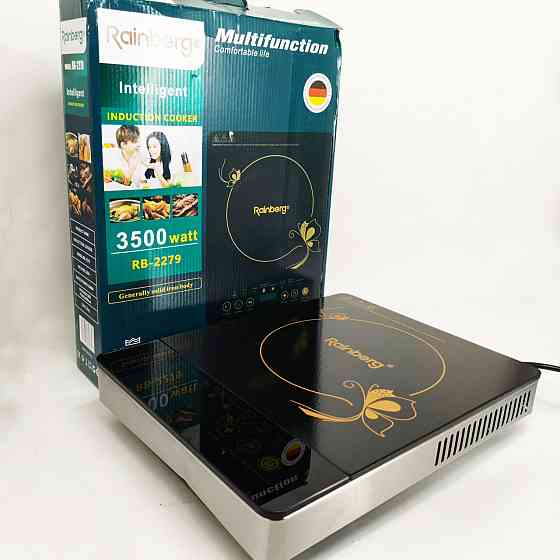 Плита переносная для дома Rainberg, Мощная настольная плита для дома настольная эмалированная HA-45 Львов