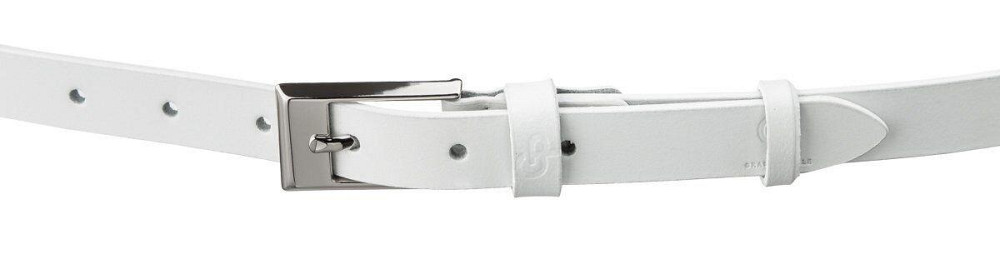 Ремень тонкий женский GRANDE PELLE 11252 Белый Киев - изображение 2