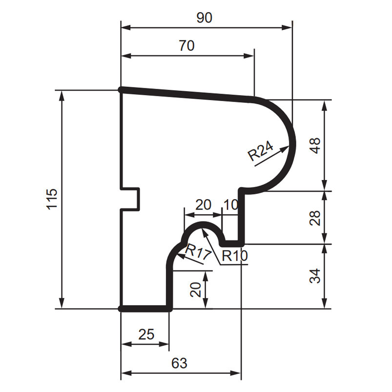 Подоконник фасадный Prestige Decor DC 103 Днепр - изображение 2