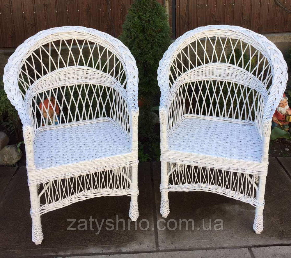 Кресло плетеное белое на кухню Киев - изображение 3