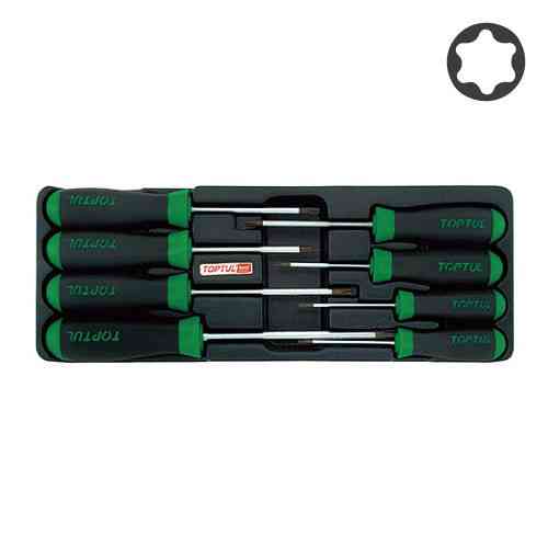 Набір викруток TORX T9-T40 8ед. (в ложементі, тип А) TOPTUL GAAT0813 Одеса