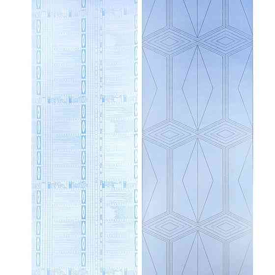 Самоклеющаяся пленка 0,45х10м х 0,07мм Голубая с золотом SW-00001218 Днепр