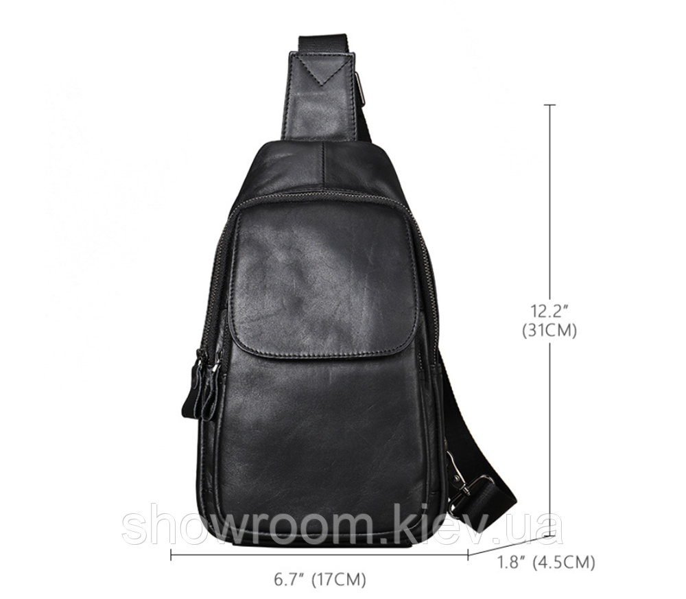 Шкіряна сумка, слінг, бананка Leather Collection (5070) Київ - фото 2