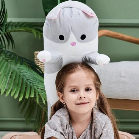 Кот обнимусь мягкий 110 см, Котик-лапочка мягкая игрушка-подушка, Котик-обнимашка EL-97 Львов - изображение 9