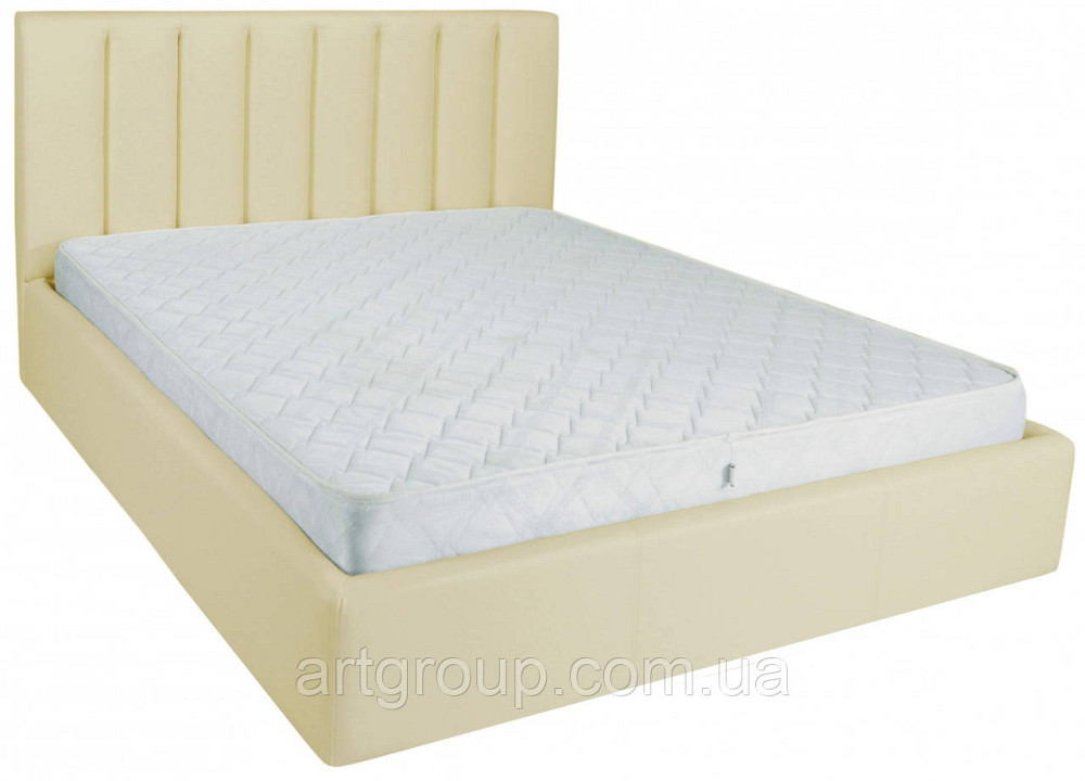 Ліжко Двоспальне Sanam Comfort 160 х 200 см Fly 2207 A1 З підйомним механізмом та нішою для білизни Бежевий Дніпро - фото 11