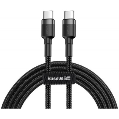 Дата кабель USB-C to USB-C 2.0m USB 3.1 3A grey-black Baseus (CATKLF-HG1) Вінниця - фото 1