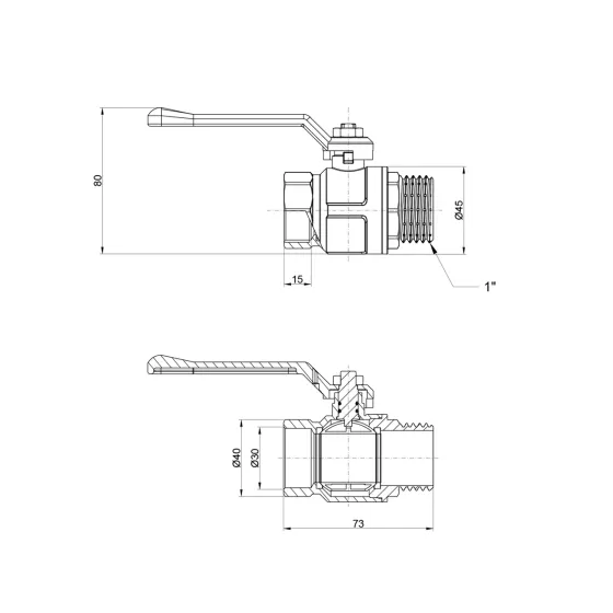 Кран кульовий Icma 1" прямий No352 Київ