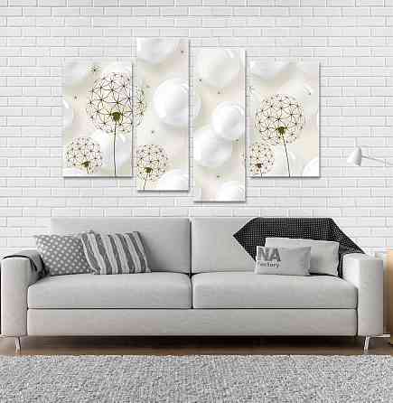 Модульна картина Кульбаби Абстракція Art-7_4 Київ