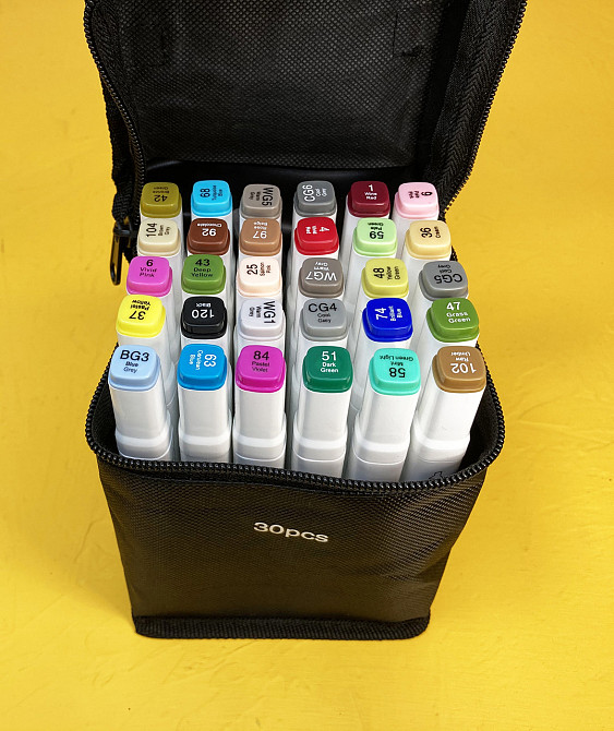 Маркеры TOUCH 30 цветов! Набор качественных двусторонних маркеров для скетчинга на спиртовой основе! Каменец-Подольский - изображение 5