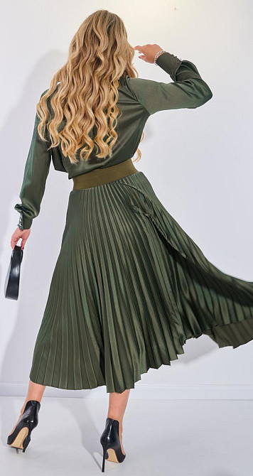 Костюм зі спідницею гофре із шовку (42) Київ - фото 8