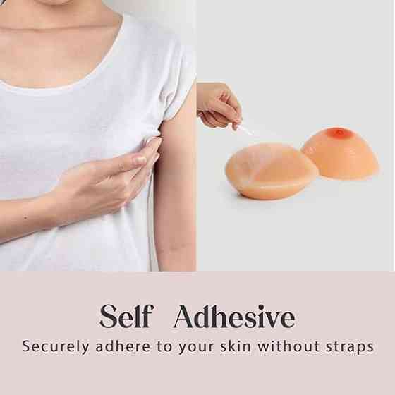 Реалістичні силіконові груди на самоклеючій основі IVITA розмір L / С / 34C / 36B / 38A 16*13*8 см Луцьк