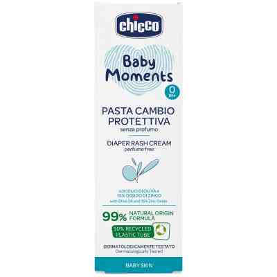 Дитячий крем Chicco Baby Moments від попрілостей з цинком під підгузок, 100 мл (12114.00) Вінниця
