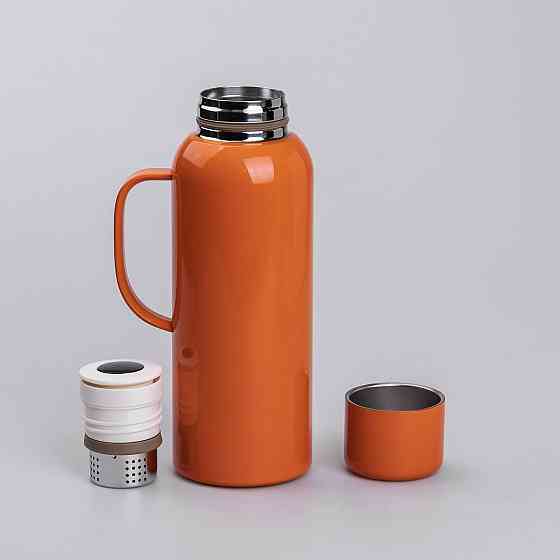 Термос с датчиком температуры, 820 мл, оранжевый Киев