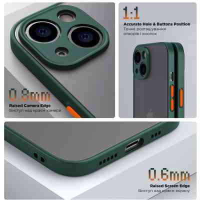 Чохол до мобільного телефона Armorstandart Frosted Matte Xiaomi Redmi 12 4G Dark Green (ARM68552) Вінниця