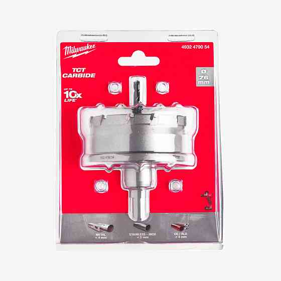 Коронка Holesaw TCT MILWAUKEE, Ø76мм Одеса