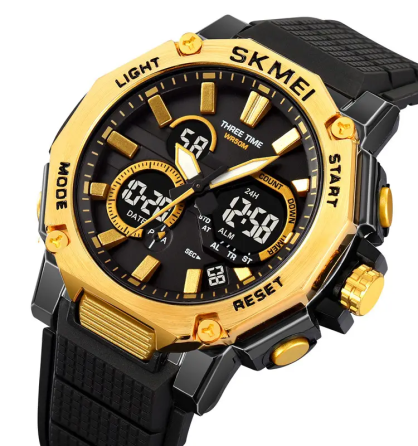Годинник чоловічий наручний Skmei 2219 (Золотистий) Вінниця