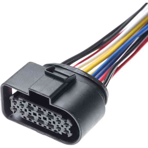 Разьем коннектор с проводом, 14-кон., Фара,  3C0973737, 6189-7103,  VAG, SUMITOMO Германия, Audi, Bugatti, Porsche, Seat, Skoda, Киев