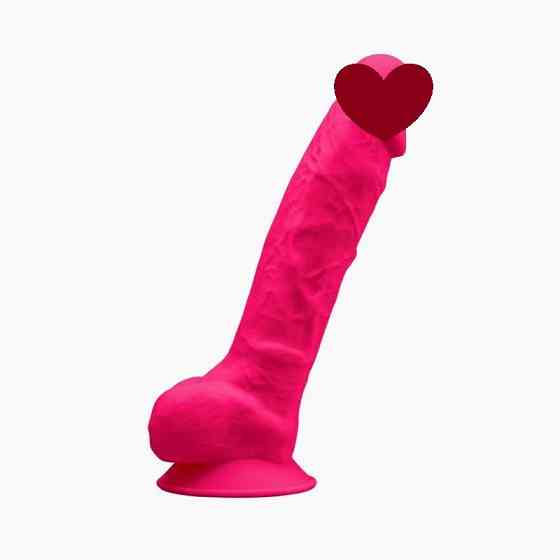 Фалоімітатор SilexD Vetus Pink (MODEL 1 size 8in), двошаровий, силікон + Silexpan, діаметр 4,2см Sex Aura Київ