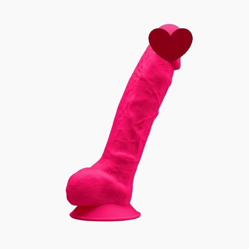 Фалоімітатор SilexD Vetus Pink (MODEL 1 size 8in), двошаровий, силікон + Silexpan, діаметр 4,2см Sex Aura Київ - фото 1