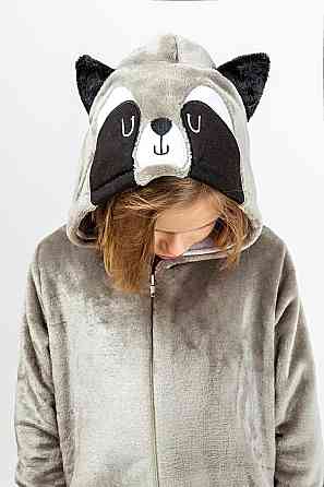 Кігурумі дитячий і підлітковий "Єнот", комбінезон домашній на блискавці топ 110 Київ