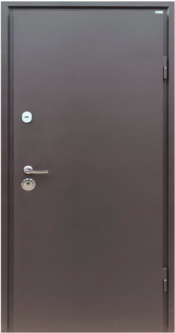 Двери входные Бастион Прайм Ескада 32 RAL 8019 / ПВХ Орех шеколадный 860х2050 мм Киев - изображение 1