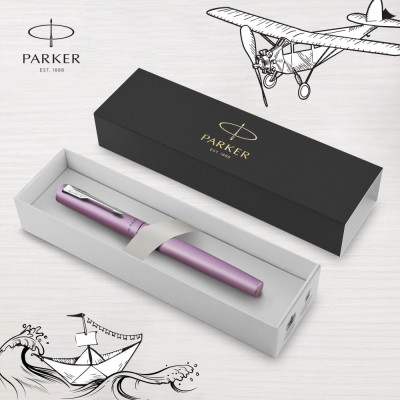Ручка пір'яна Parker VECTOR 17 XL Metallic Lilac CT FP M (06 412) Вінниця - фото 4
