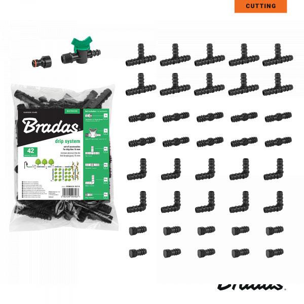 Набір аксесуарів для крапельного поливу,16мм, 42 шт., DSWA20-SET3 Київ - фото 1
