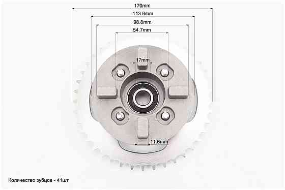 Панель демпферна із зіркою 428-41Т у зборі, висота посадки зірки - 28мм + втулка Киев