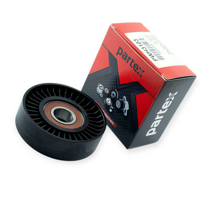 Ролик натяжной Опель Астра G, H, Combo, Corsa C, Meriva 1.4-1.8 98-09 (76x22x17) гладкий ) генератора Мукачево - изображение 1